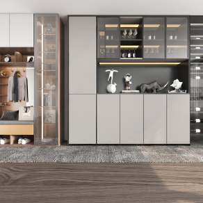 现代酒柜3D模型下载